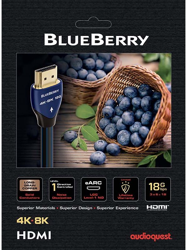 AudioQuest HDMI BlueBerry 4K-8K 3.0 